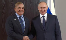 Putin Şahbaz Şəriflə görüşüb