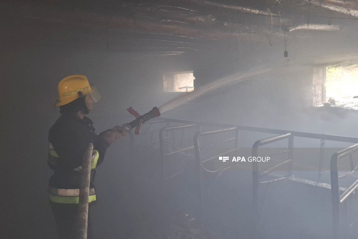 Bakıda yanğın olub, bir nəfər tüstüdən zəhərlənib