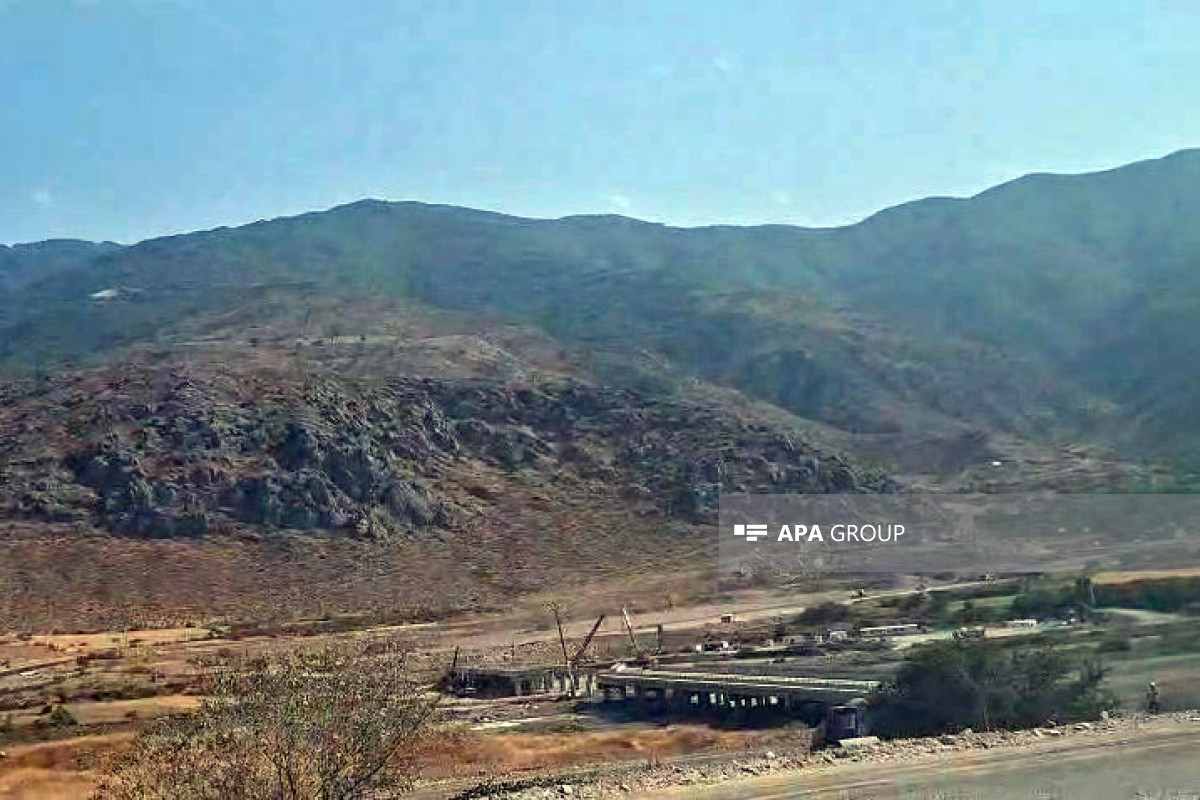 Ağbənddə İranla Azərbaycan arasında körpünün tikintisi davam edir