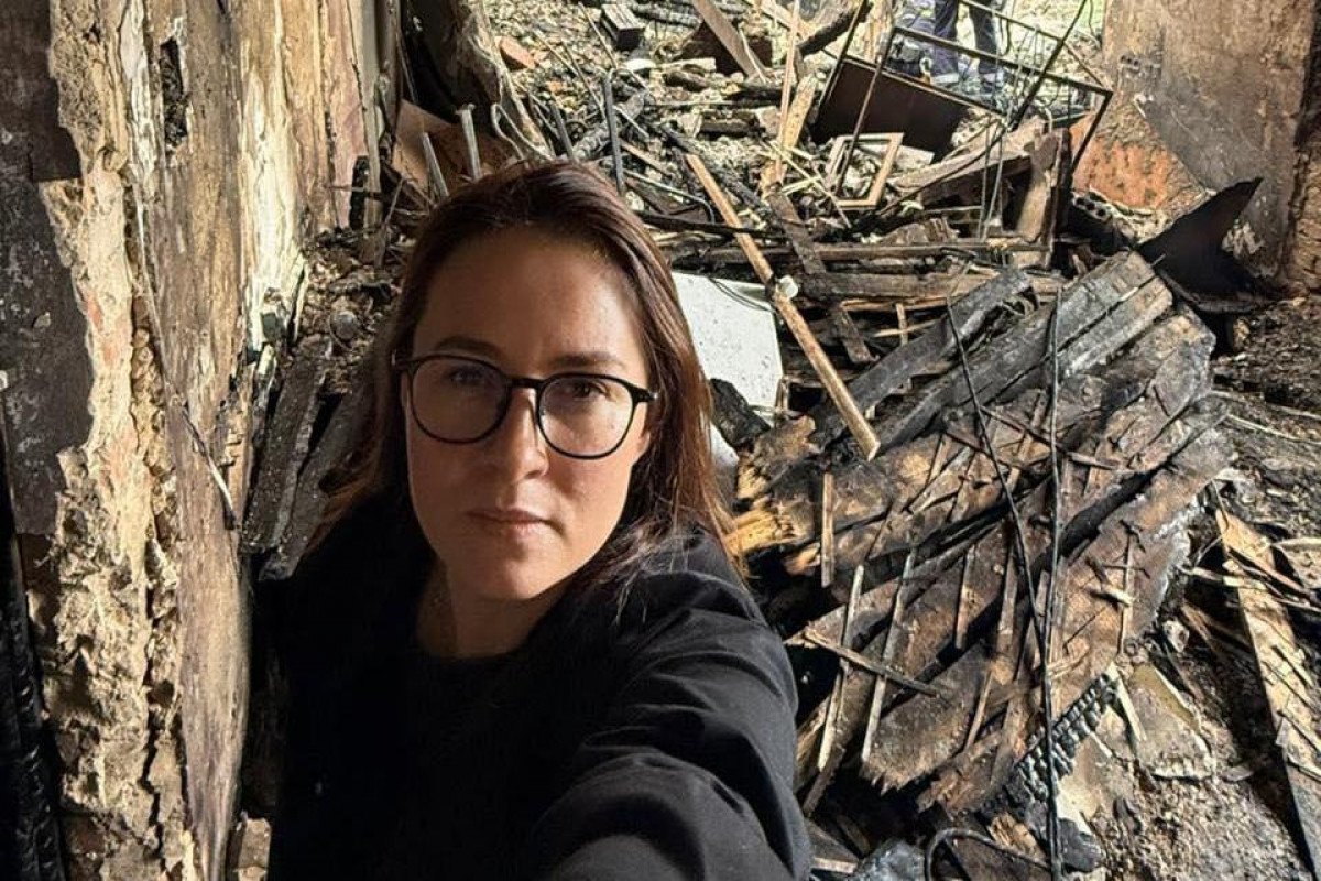 Ukrayna Baş naziri Rusiyanın hücumundan sonra Nazirlər Kabineti binasının içəridə necə göründüyünü göstərib - FOTO