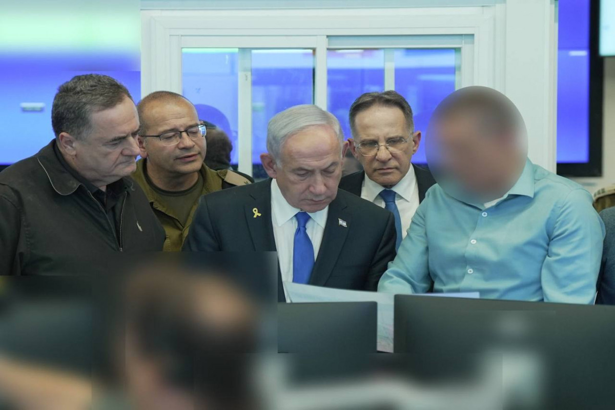 Netanyahu Qətərdə HAMAS üzvlərinə qarşı İsrailin hava hücumlarını izləyib - FOTO