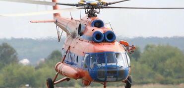 Rusiyada göyərtəsində 23 nəfərin olduğu helikopter sərt eniş edib