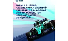 "Formula 1"ə görə bir sıra avtobus marşrutunun hərəkət sxemi dəyişdirilir