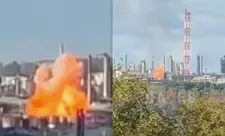 Ukrayna ordusu PUA-larla Rusiyanın neft emalı zavodunu vurub