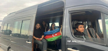 Xocalı rayonunun Daşbulaq kəndinə ilk köç karvanı yola düşüb - FOTO