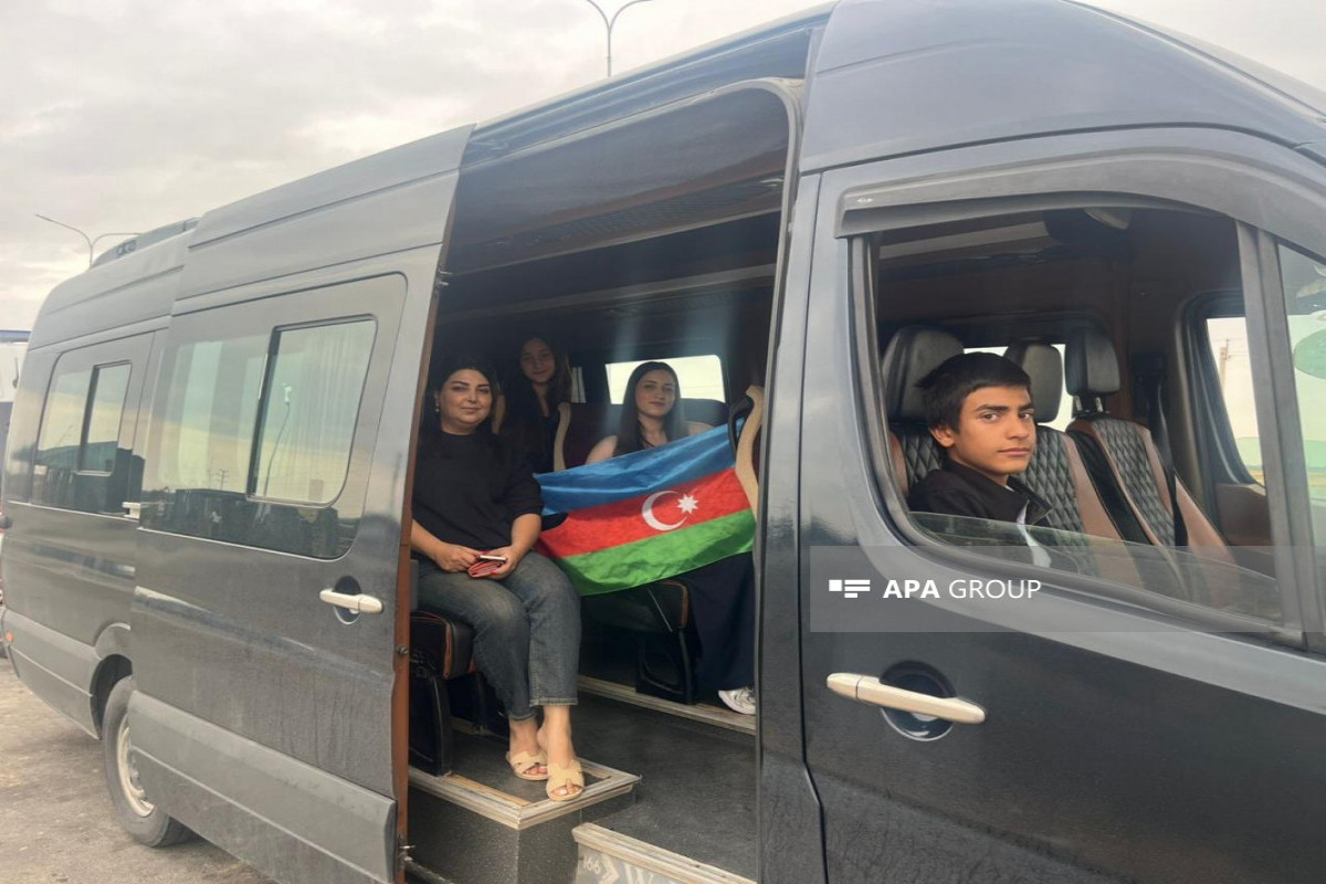 Xocalı rayonunun Daşbulaq kəndinə ilk köç karvanı yola düşüb - FOTO