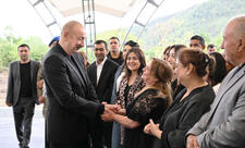 Prezident İlham Əliyev Xocalının Badara, Daşbulaq, Seyidbəyli və Şuşakənd kəndlərinin sakinləri ilə görüşüb -FOTO