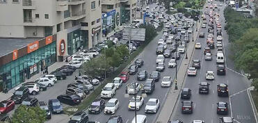 Bakıda sıxlıq olan yollar - SİYAHI