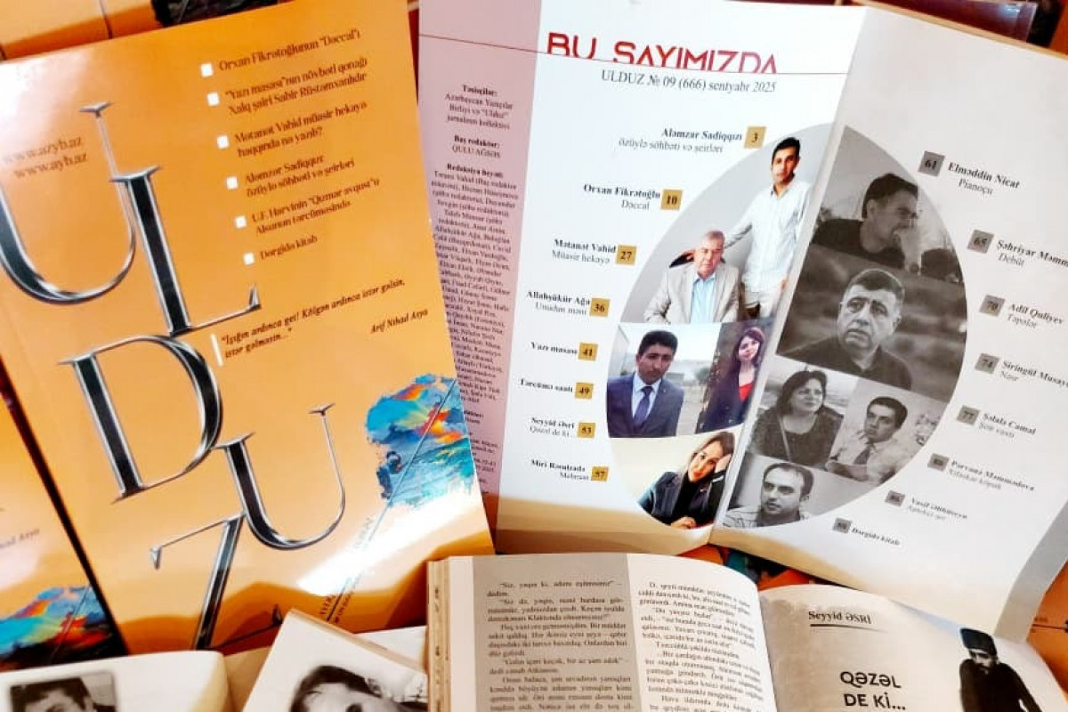 “Ulduz”un sentyabr sayı işıq üzü görüb