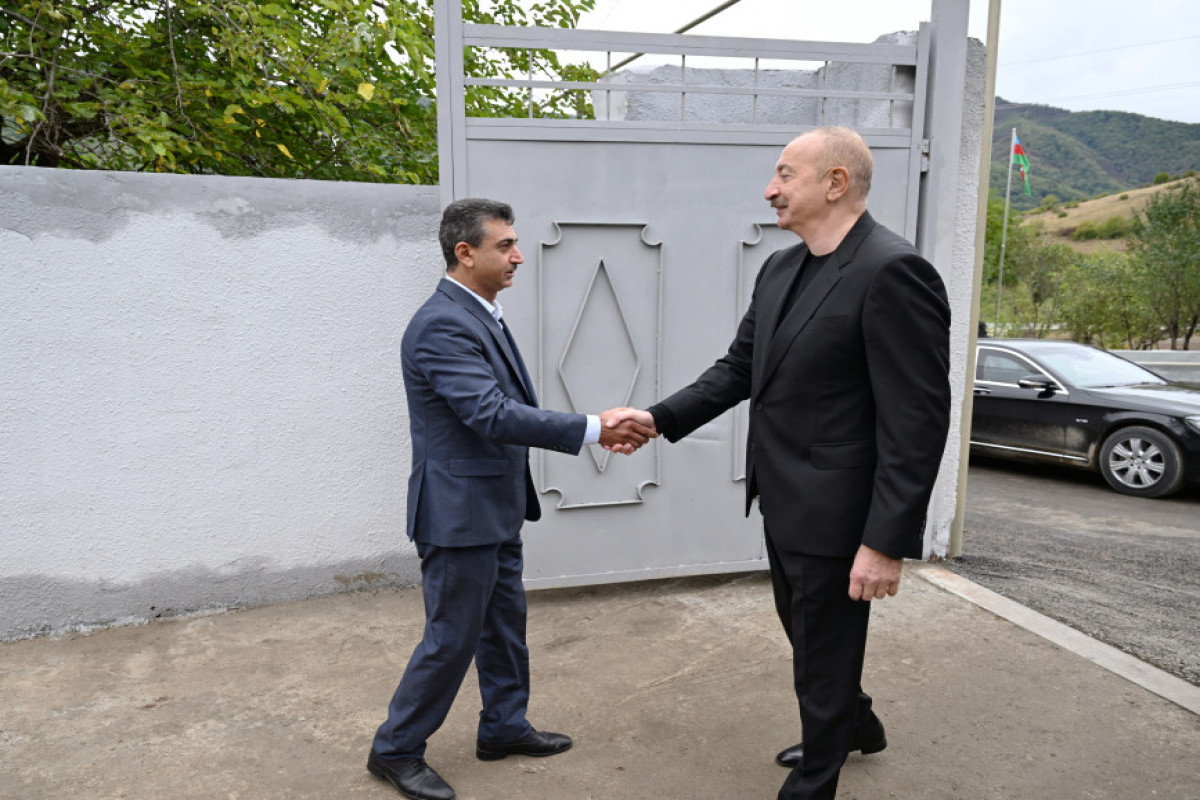Prezident İlham Əliyev Xocalı rayonunun Badara kəndində olub