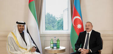 Azərbaycan və BƏƏ prezidentlərinin təkbətək görüşü olub