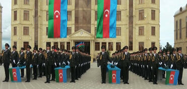 DİN-in Hərbi İnstitutunda andiçmə mərasimi keçirilib - VİDEO