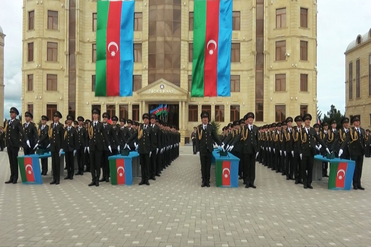 DİN-in Hərbi İnstitutunda andiçmə mərasimi keçirilib - VİDEO