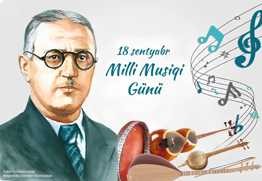 Gənclər Kitabxanasında Milli Musiqi Günü münasibətilə silsilə materiallar hazırlanıb