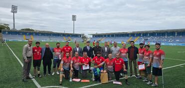 İctimai Birliyin üzvləri Amputant Futbol Komandası ilə görüşüb