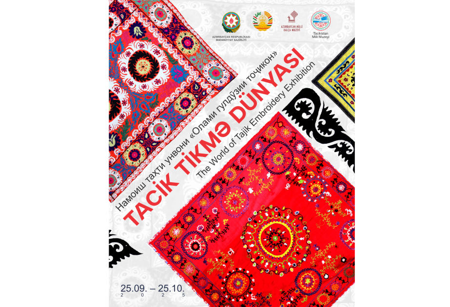 Azərbaycan Milli Xalça Muzeyində “Tacik tikmə dünyası” sərgisi açılacaq