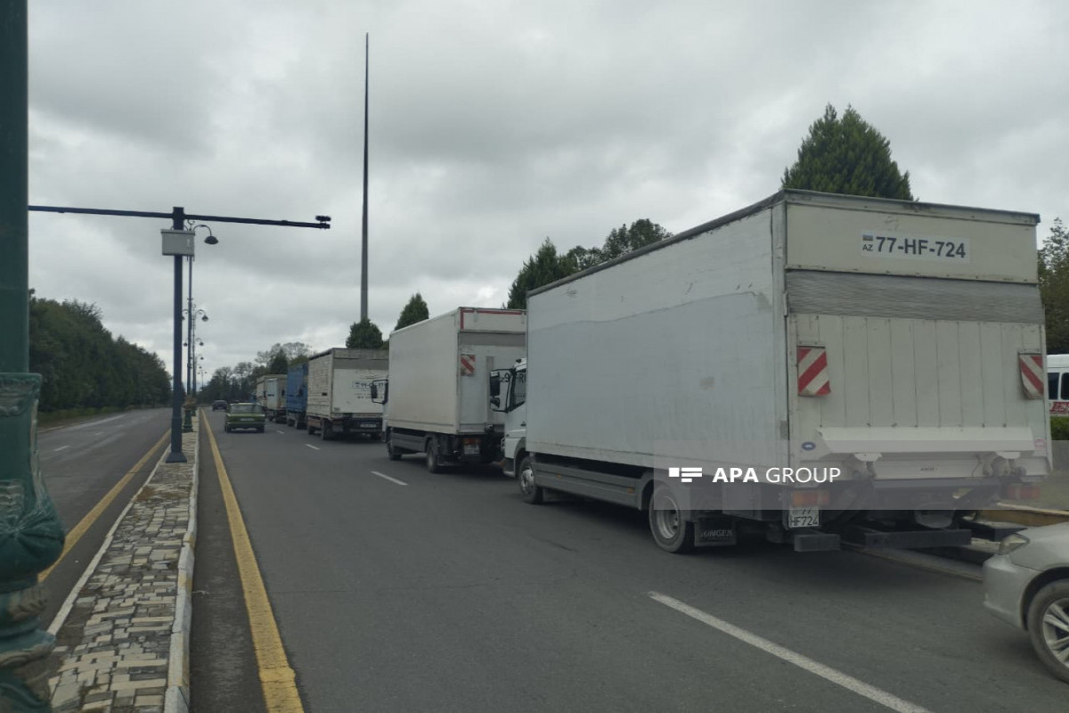 Ağdərənin Həsənriz kəndinə növbəti köç karvanı yola salınıb - FOTO