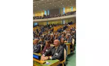 Prezident İlham Əliyev və birinci xanım BMT-nin mənzil qərargahına gəliblər - FOTO