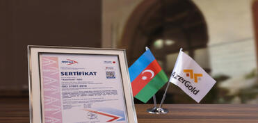 “AzerGold” QSC beynəlxalq standart üzrə daha bir sertifikat əldə edib