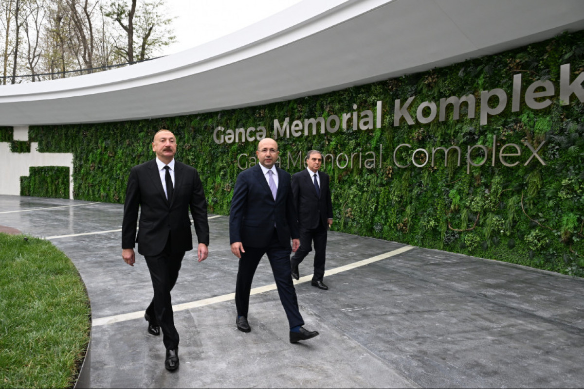 Prezident İlham Əliyev Gəncə Memorial Kompleksinin açılışında iştirak edib - YENİLƏNİB