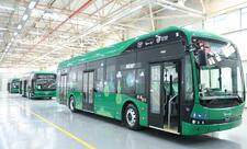 Sumqayıt Sənaye Parkında istehsal olunan ilk elektrik avtobusu "BakuBus"a təqdim olunub