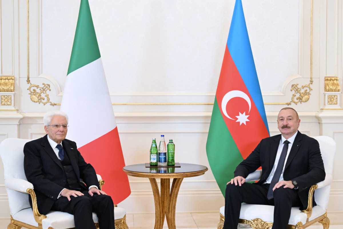 Prezident İlham Əliyevin Sercio Mattarella ilə təkbətək görüşü keçirilib - YENİLƏNİB