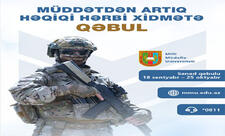 Azərbaycan Ordusunda MAXE qəbulu davam edir