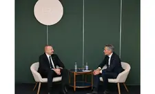 Prezident İlham Əliyev Kopenhagendə Niderlandın Baş naziri ilə görüşüb