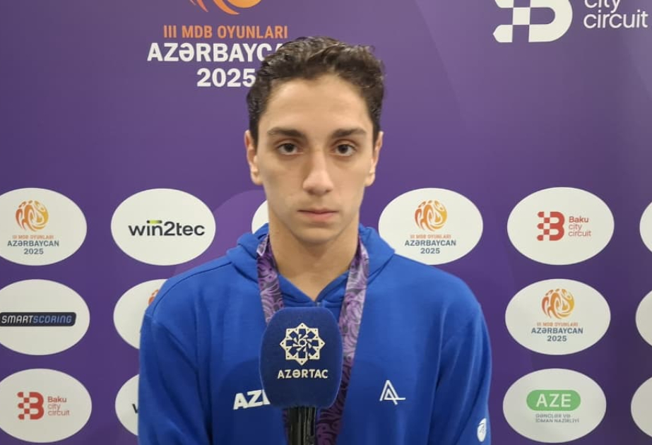 Qızıl medal qazanan Azərbaycan üzgüçüsü: Fəxr edirəm ki, Azərbaycan Bayrağını ən yüksəyə qaldırdım