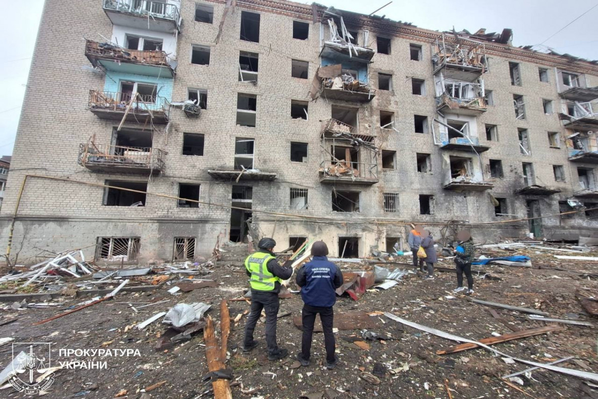 Rusiyanın Ukraynaya raket zərbəsi nəticəsində bir nəfər ölüb, 16 nəfər yaralanıb