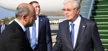 Kasım-Jomart Tokayev Azərbaycana səfərə gəlib