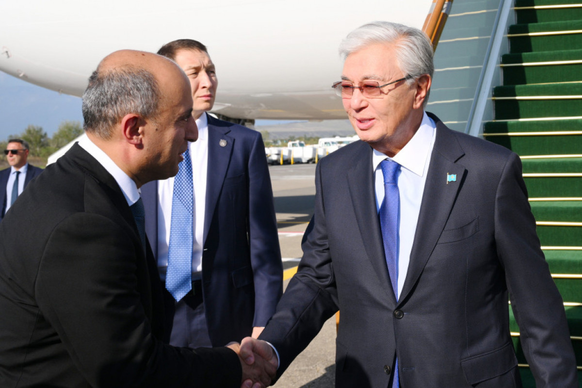 Kasım-Jomart Tokayev Azərbaycana səfərə gəlib