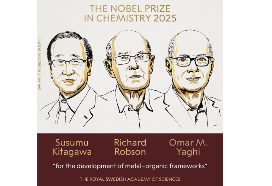 Kimya üzrə Nobel mükafatı laureatları məlum olub, biri fələstinəsillidir