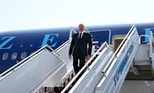 Prezident İlham Əliyev Tacikistana səfərə gəlib - FOTO