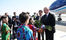 Prezident İlham Əliyev Tacikistana səfərə gəlib - FOTO