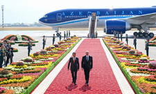 Prezident İlham Əliyev Tacikistana səfərə gəlib - FOTO