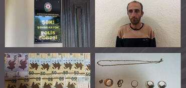 Şəkidə oğurluq etdiyi evi yandıran şəxs tutulub