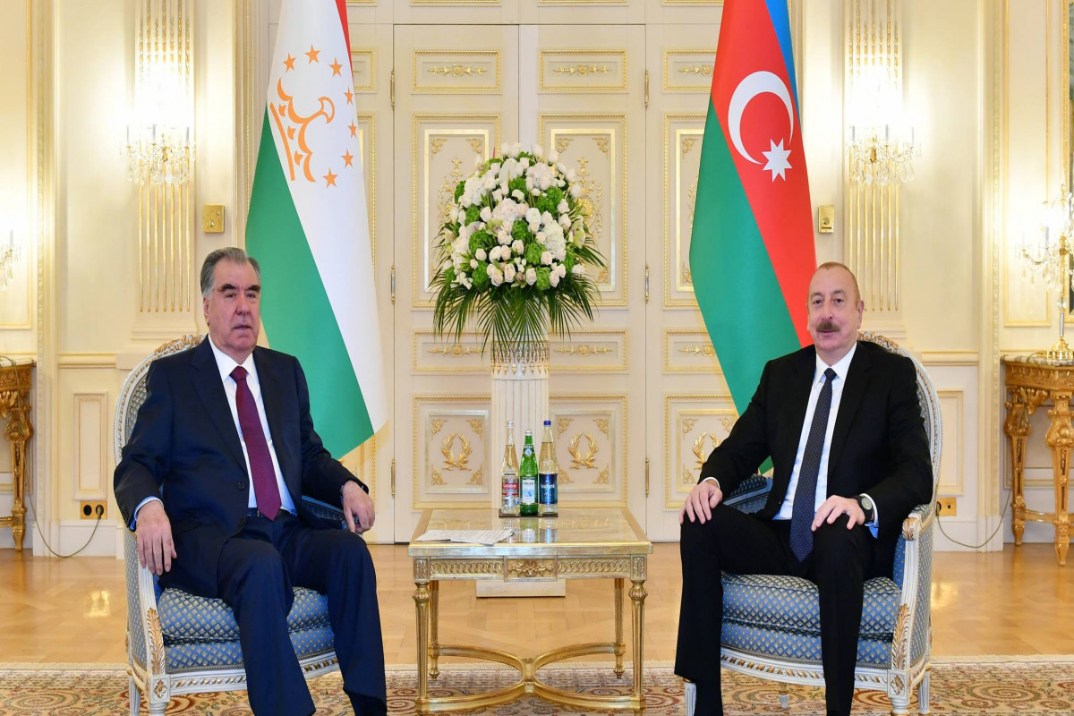 Düşənbədə Azərbaycan və Tacikistan prezidentlərinin təkbətək görüşü olub
