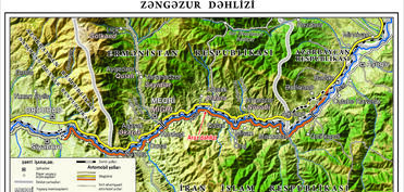 Zəngəzur dəhlizinin xəritəsi hazırlanıb