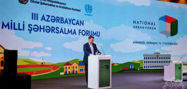 Prezident İlham Əliyevin 3-cü Milli Şəhərsalma Forumunun iştirakçılarına müraciəti oxunub - YENİLƏNİB 