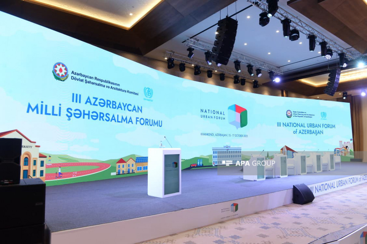 Xankəndidə III Azərbaycan Milli Şəhərsalma Forumunun açılışı olub - FOTO - YENİLƏNİB