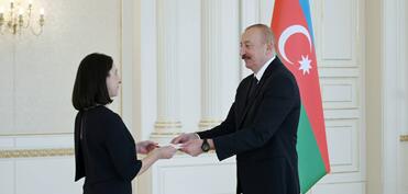 Azərbaycan Prezidenti Fransanın yeni səfirinin etimadnaməsini qəbul edib