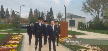 Baş prokuror Kamran Əliyev Gəncə Memorial kompleksini ziyarət edib - FOTO