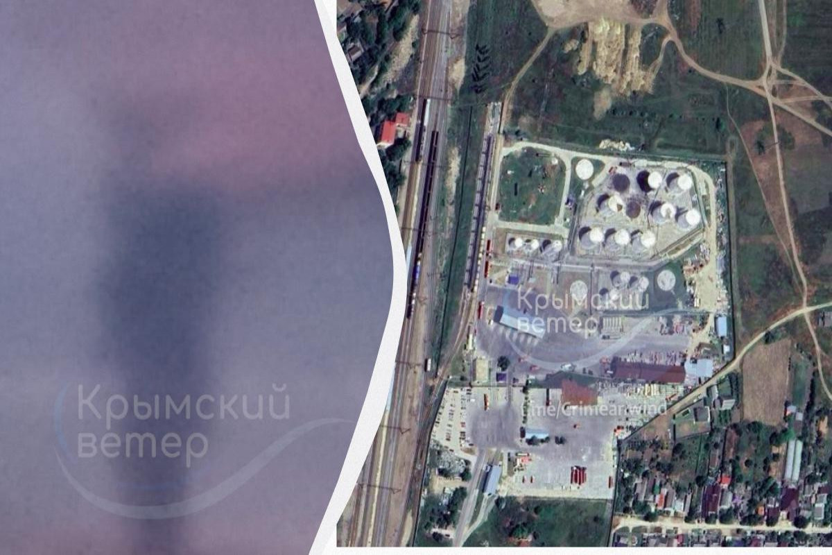 Ukrayna PUA-larla Krıma hücum edib, neft bazası yanıb