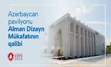 Osakadakı Milli pavilyonumuz Alman Dizayn Mükafatının qalibi olub