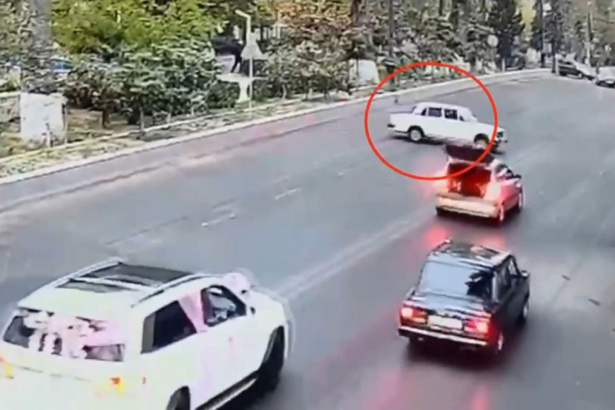 Göyçayda toy karvanında avtoxuliqanlıq edən sürücü saxlanılıb - VİDEO
