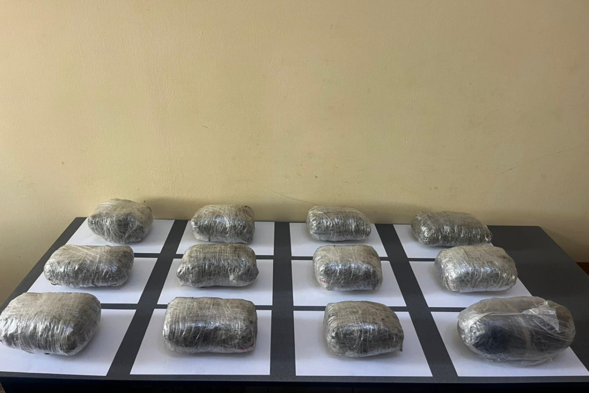 İrandan Azərbaycana 16 kiloqrama yaxın narkotikin keçirilməsinin qarşısı alınıb