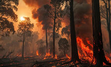 Rusiyanın Nedorazumeniya adasında meşə yanğını baş verib