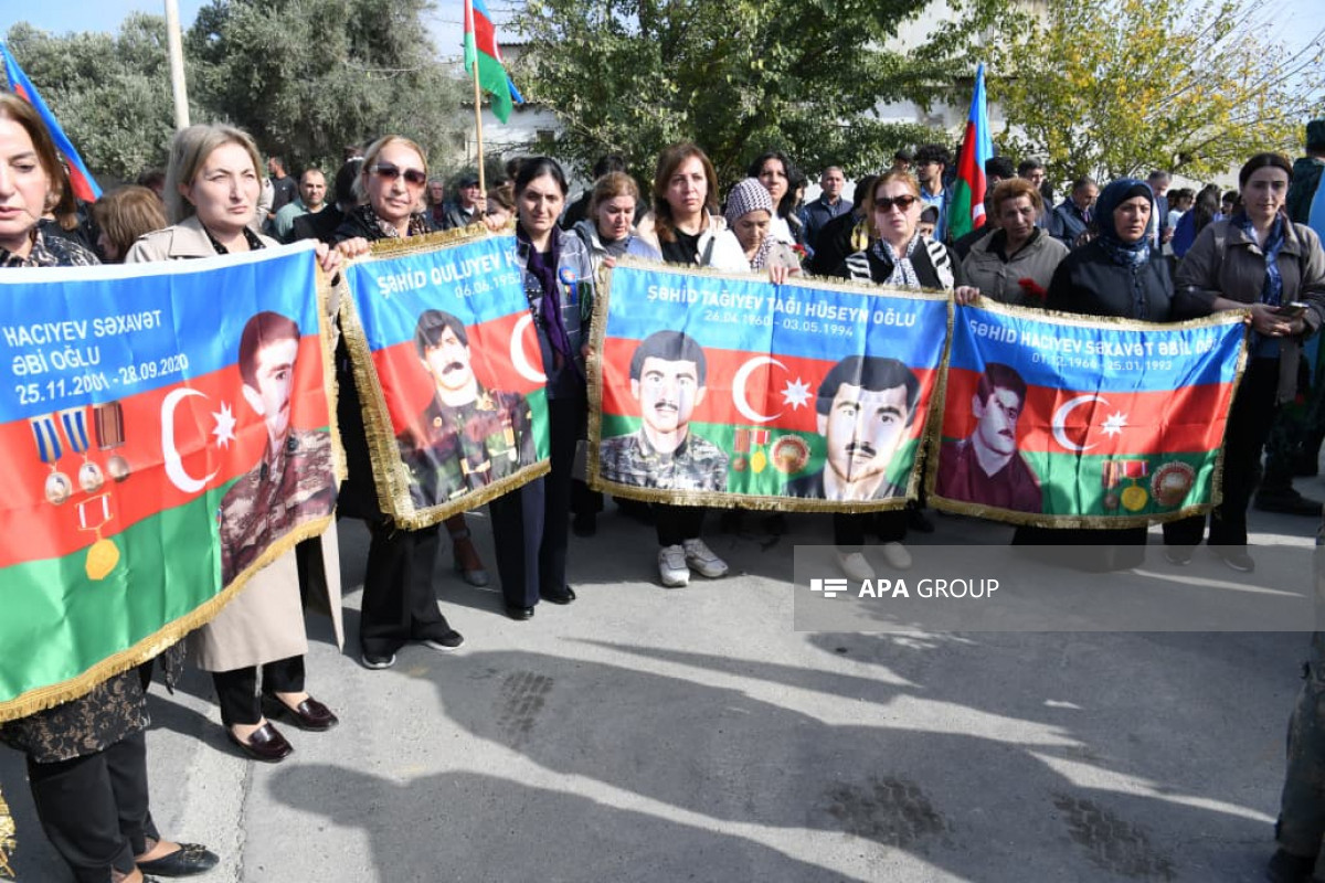 Birinci Qarabağ müharibəsində itkin düşən 4 hərbçinin qalıqları Bakıda dəfn olunub - FOTO