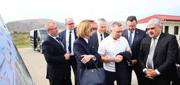 Samir Şərifov belaruslu həmkarı ilə Ağdamın Qızıl Kəngərli kəndində olub - FOTO